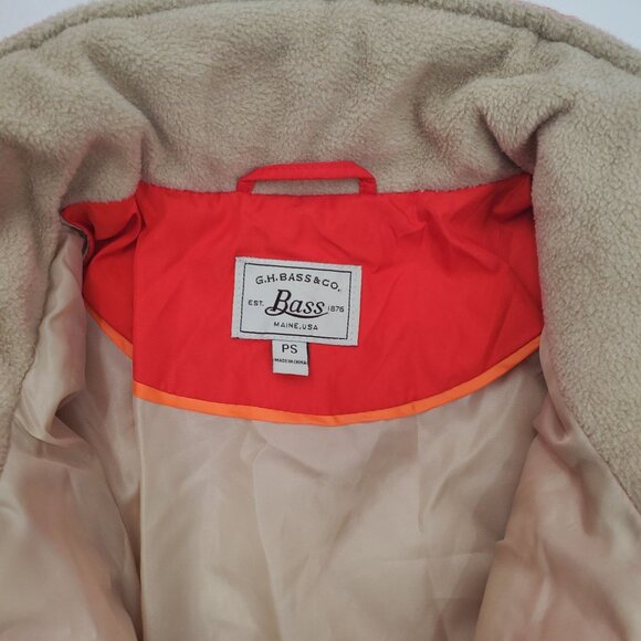 G.H. Bass & Co. Women's Outerwear Quilted Puffer Winter Coat Jacket Red Size PS - Picture 6 of 14